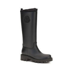 Moncler Black Pvc Rain Boots