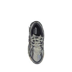 New Balance Silver Fabric Athletic Sneakers