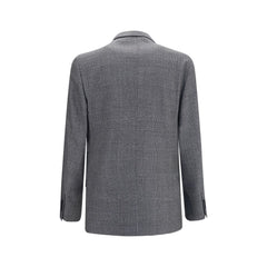 Lardini Gray Wool Oves Aries Blazer