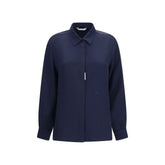 Max Mara Blue Silk Shirt