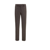 Lardini Brown Viscose Dress Pants
