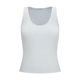 Max Mara White Viscose Tank Tops