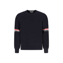 Thom Browne Blue Cotton Sweatshirt