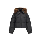 PINKO Brown Goose Down Full-Length Jacket