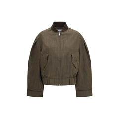 Ganni Bicolor Wool Oves Aries Bomber