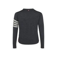 Thom Browne Gray Wool Oves Aries Cardigan
