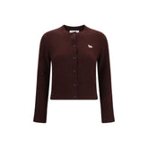 Maison Kitsuné Brown Wool Oves Aries Cardigan