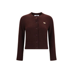 Maison Kitsuné Brown Wool Oves Aries Cardigan