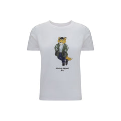 Maison Kitsuné White Cotton T-Shirt