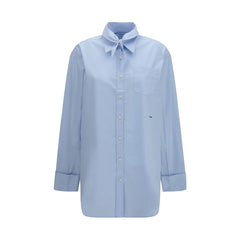 Prada Blue Cotton Shirt