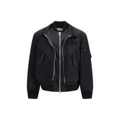 Sacai Black Cotton Bomber