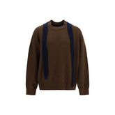 Sacai Brown Wool Oves Aries Sweatshirt