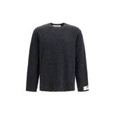 Golden Goose Gray Wool Oves Aries Sweatshirt