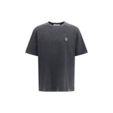 Maison Kitsuné Gray Cotton T-Shirt