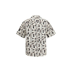 Prada Beige Cotton Pattern Shirt