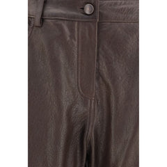 Magda Butrym Brown Leather Pants