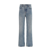 Golden Goose Blue Cotton Straight-Leg Jeans