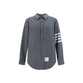 Thom Browne Gray Wool Oves Aries Dress Shirt