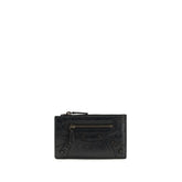 Balenciaga Black Lamb Ovis Aries Aries Wallet