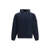Stone Island Blue Cotton Sweatshirt