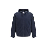 Stone Island Blue Cotton Sweatshirt
