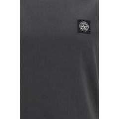 Stone Island Gray Cotton T-Shirt
