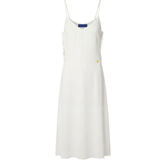 Trussardi Jeans White Polyester Women Dress