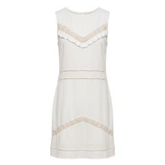 Trussardi Jeans White Polyester Women Dress