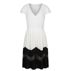 Trussardi Jeans White Polyester Women Dress