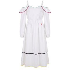 Trussardi Jeans White Cotton Women Dress