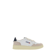 Autry White Calf Leather Bos Taurus Athletic Sneakers