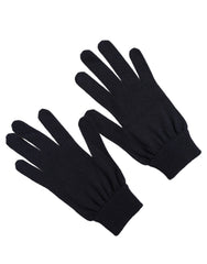 Dolce & Gabbana Men Dark Blue Cashmere Knitted Winter Gloves