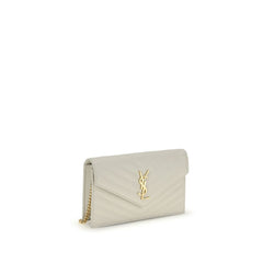 Saint Laurent Beige Calf Leather Bos Taurus Wallet