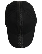 Dolce & Gabbana Men Black Cotton Baseball Cap 6 Panels Hat