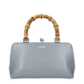 Jil Sander Gray Leather Handbag