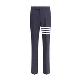Thom Browne Blue Wool Oves Aries Dress Pants