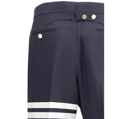 Thom Browne Blue Wool Oves Aries Pants