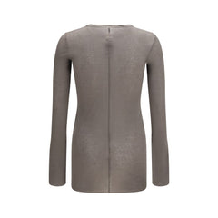 Rick Owens Brown Cotton Long Sleeve T-Shirt