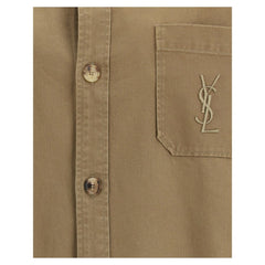 Saint Laurent Bicolor Cotton Denim Jacket