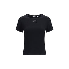 Off-White Black Cotton T-Shirt