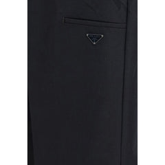 Prada Black Cotton Casual Pants