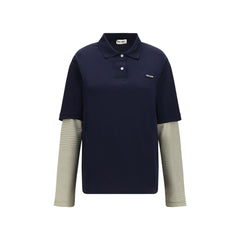 Miu Miu Blue Cotton Sweatshirt