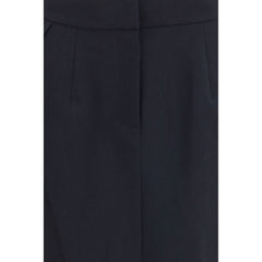 Magda Butrym Black Cotton Midi Skirt