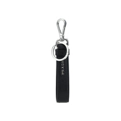 Prada Black Stainless Steel Keychain