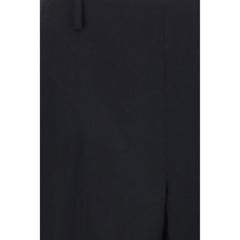 Khaite Black Polyester Casual Pants