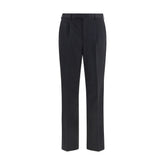 PT Torino Black Wool Oves Aries Casual Pants