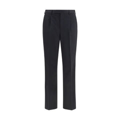 PT Torino Black Wool Oves Aries Casual Pants