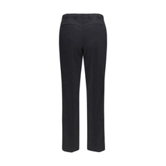 PT Torino Black Wool Oves Aries Casual Pants