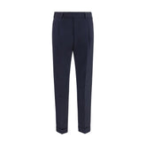 PT Torino Blue Wool Oves Aries Casual Pants