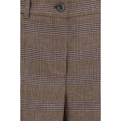 P.A.R.O.S.H. Brown Wool Oves Aries Casual Pants